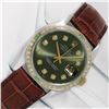 Image 2 : Rolex Datejust Mens 36 Olive Green Diamond Bezel 18K/SS Oyster Perpetual With Le