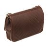 Image 3 : Chanel Brown Leather Chevron Sinlge Flap Shoulder Bag