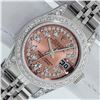 Image 1 : Rolex Ladies Stainless Steel Quickset Salmon Diamond Lugs Jubilee Datejust Wrist