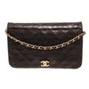 Image 1 : Chanel Black Lambskin Flap Shoulder Bag