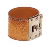 Image 3 : Hermes Tan Brown Alligator Bracelet