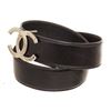 Image 5 : Chanel Black Leather CC Belt