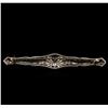 Image 2 : Platinum 1.70 ctw Diamond Brooch