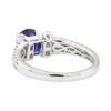 Image 3 : 1.98 ctw Sapphire and Diamond Ring - 18KT White Gold