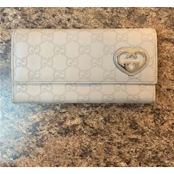 Vintage Gucci Guccissima Lovely Heart Continental Wallet