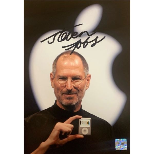 Signed Steve Jobs Presenting iPod Photograph