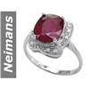Image 1 : 4.06 ct Ruby & Diamond Ring 14kt Gold