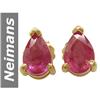 Image 1 : 1.00 ct Ruby Earrings 14kt Gold