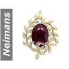 Image 1 : 17.49 ct Ruby & Diamond Pendant 14kt Gold
