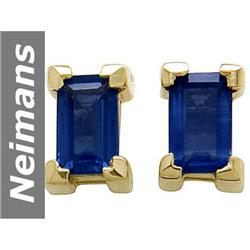 .60 ct Sapphire Earrings 14kt Gold