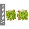 Image 1 : 1.00 ct Peridot Earrings 14kt Gold