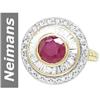 Image 1 : 2.42 ct Ruby & Diamond Ring 14kt Gold