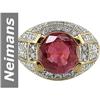 Image 1 : 4.23 ct Pink Tourmaline & Diamond Ring 14kt Gold