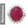 Image 1 : 14.77 ct Ruby & Diamond Ring 14kt Gold