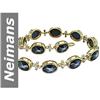 Image 1 : 32.56 ct Star Sapphire & Diamond Bracelet 14kt Gold