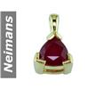Image 1 : 1.25 ct Ruby Pendant 14kt Gold