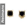 Image 1 : .80 ct Black Diamond Earrings 14kt Gold