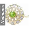 Image 1 : .64 ct Peridot & Diamond Ring 14kt Gold