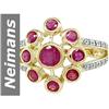 Image 1 : 1.92 ct Ruby & Diamond Ring 14kt Gold