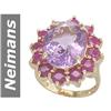 Image 1 : 13.56 ct Amethyst & Ruby Ring 14kt Gold