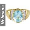 Image 1 : 2.50 ct Aquamarine & Diamond Ring 14kt Gold
