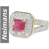Image 1 : 2.05 ct Ruby & Diamond Ring 14kt Gold