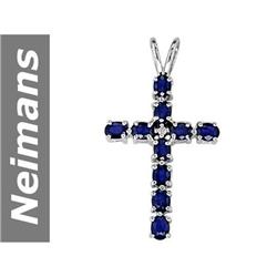 2.31 ct Sapphire & Diamond Pendant 14kt Gold