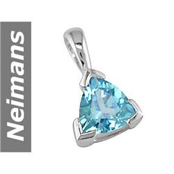 .95 ct Light Swiss Blue Topaz Pendant 14kt Gold