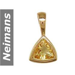 .40 ct Citrine Pendant 14kt Gold