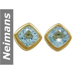 1.50 ct Aquamarine Earrings 14kt Gold