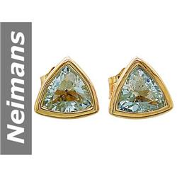 .80 ct Aquamarine Earrings 14kt Gold