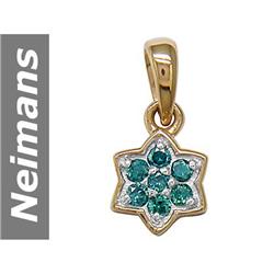 .13 ct Blue Diamond Pendant 14kt Gold