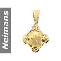 .75 ct Citrine Pendant 14kt Gold