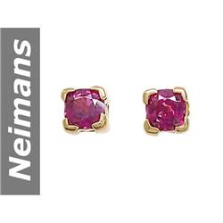 .60 ct Pink Tourmaline Earrings 14kt Gold
