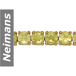21.07 ct Yellow Sapphire Bracelet 14kt Gold