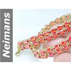 36 ct Songea Sapphire Bracelet 14kt Gold