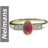 Image 1 : .75 ct Ruby & Diamond Ring 14kt Gold