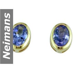 .96 ct Tanzanite Earrings 14kt Gold