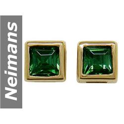 .32 ct Green Tourmaline Earrings 14kt Gold