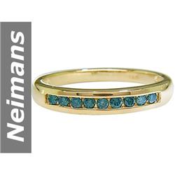 .25 ct Blue Diamond Ring 14kt Gold