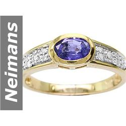 .86 ct Tanzanite & Diamond Ring 14kt Gold
