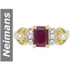 Image 1 : 1.43 ct Ruby & Diamond Ring 14kt Gold