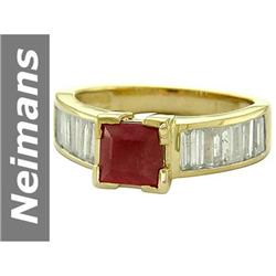 2.55 ct Ruby & Diamond Ring 14kt Gold