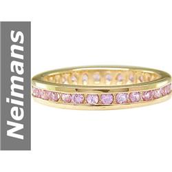 2.10 ct Pink Sapphire Ring 14kt Gold