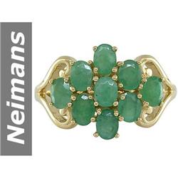 1.80 ct Emerald Ring 14kt Gold