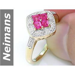 .37 ct Ruby & Diamond Ring 14kt Gold