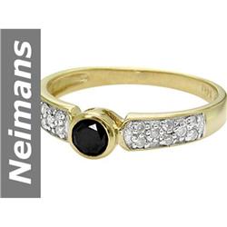 .43 ct Black & White Diamond Ring 14kt Gold