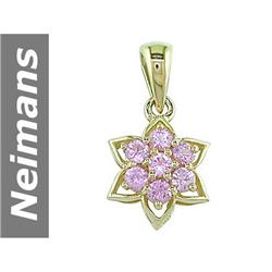 1.05 ct Pink Sapphire Pendant 14kt Gold