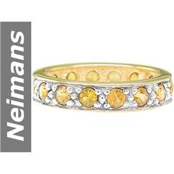 2.08 ct Yellow Sapphire Ring 14kt Gold