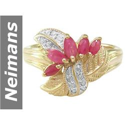.94 ct Ruby & Diamond Ring 14kt Gold